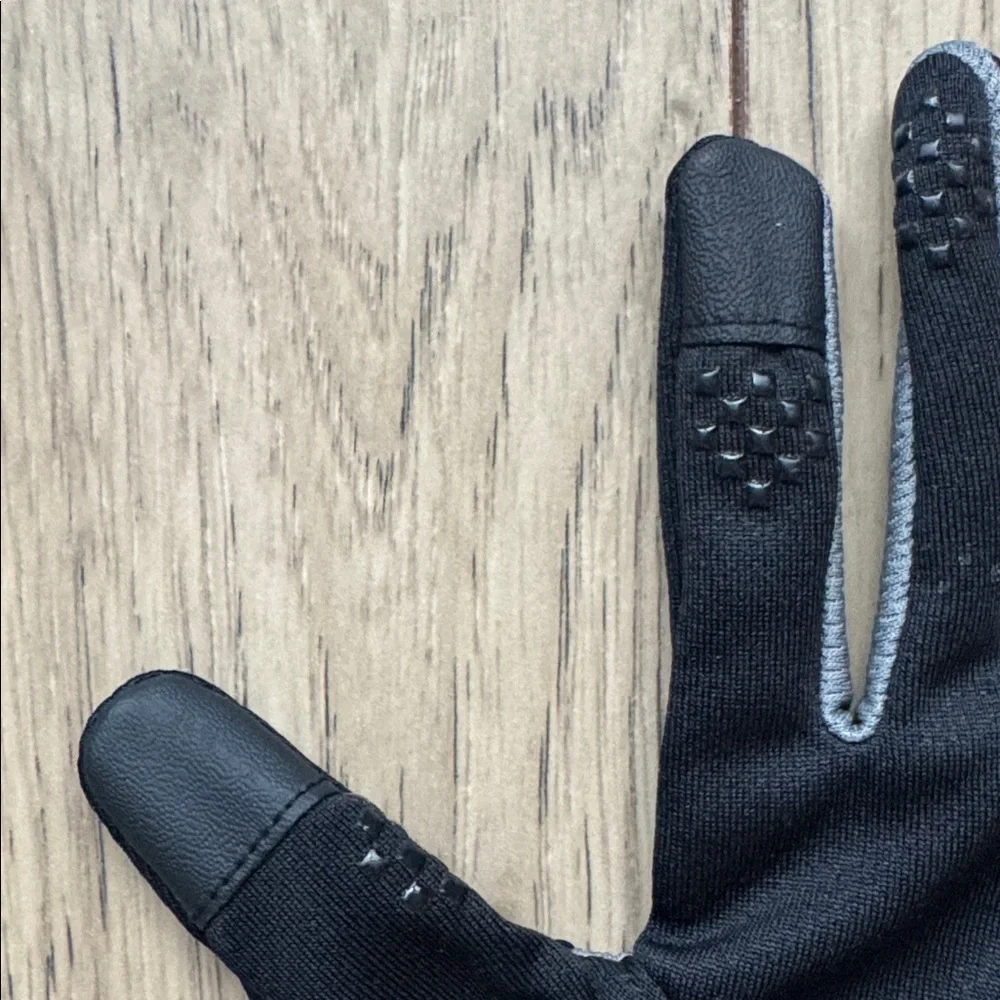 Nike Running Gloves Black & Gray Performance Swoosh Women’s Small Athletic